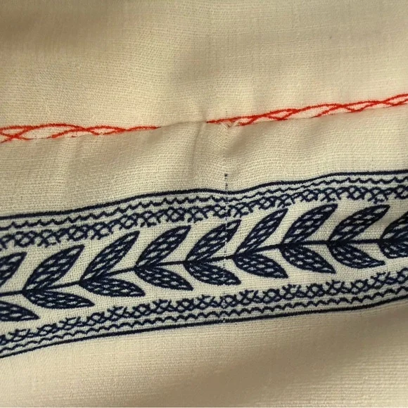 Flying Tomato Women’s White Midi Dress with Blue and Red Accents, Size M - Picture 4 of 7